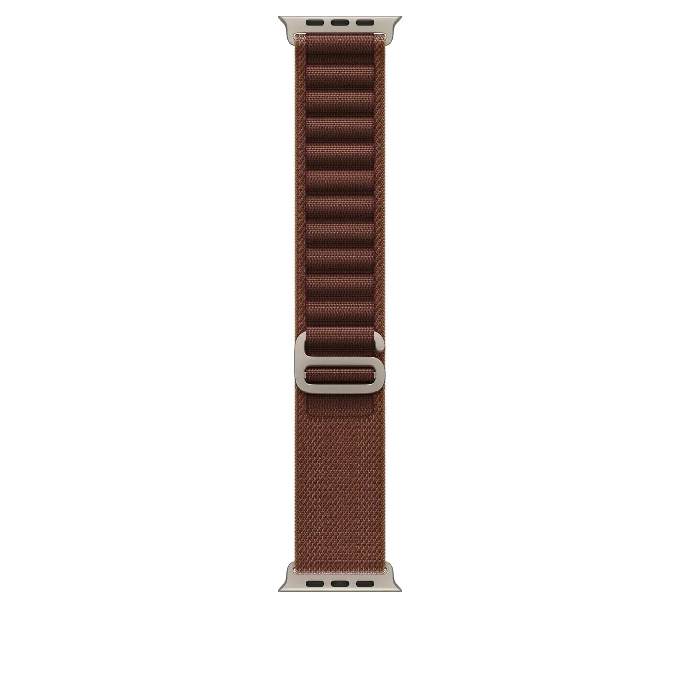 49mm Burgundy Alpine Loop - Medium - Natural Titanium Finish — 49mm Burgundy Alpine Loop - Medium - Natural Titanium Finish